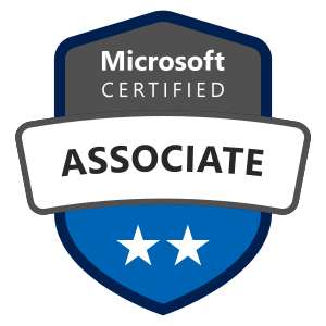 Microsoft Certified: Associate Level Badges